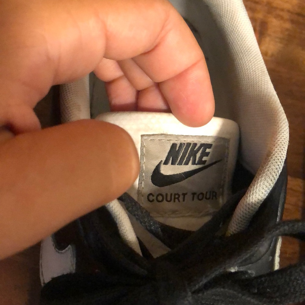 Navy leather Nike Court Tour sneakers - Picture 2 of 8